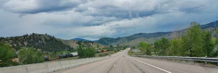 I-90 landscape in Montana